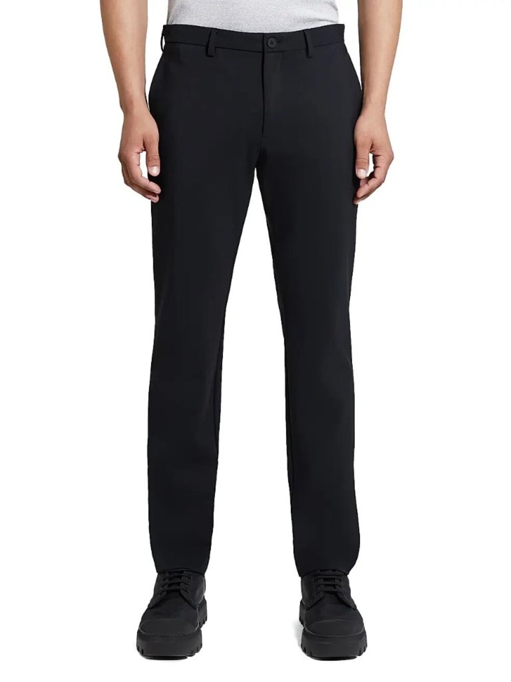 $195 Theory Men's Zaine Straight Leg Ascend Tech Pants | Color: Black | Size: 28